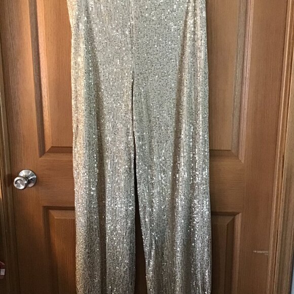 Premier Amour Gold Sequined Pants - Picture 2 of 3